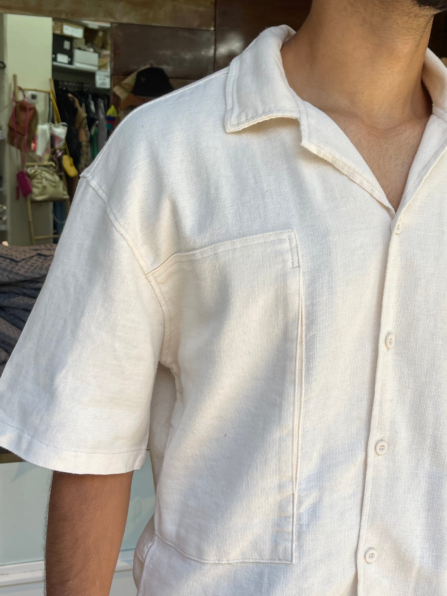 HEAVY LINEN SHIRT (PART OF A SET)