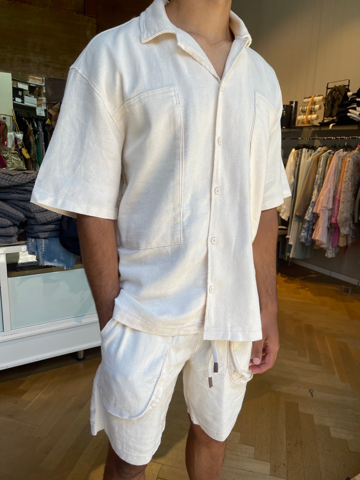 HEAVY LINEN SHIRT (PART OF A SET)