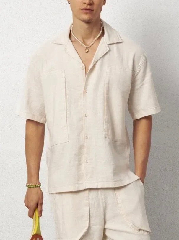 HEAVY LINEN SHIRT (PART OF A SET)